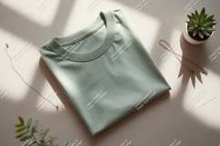 Mint green t shirt jewelry plant image Product Image 1