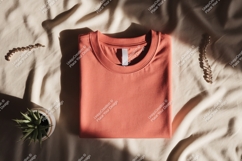 Coral t shirt jewelry plant mockup clothing apparel Product Image 1