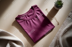 Plum shirt gold necklace succulent image Product Image 1