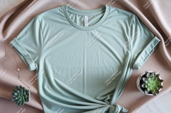 Mint green t shirt mockup image Product Image 1