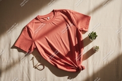 Coral t shirt knot plants jewelry image Product Image 1