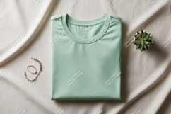 Mint green t shirt jewelry plant image Product Image 1