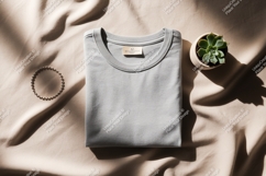 Folded grey t shirt succulent bracelet image Product Image 1