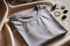 Gray t shirt soft fabric image Product Image 1