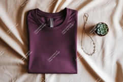 Plum shirt necklace succulent mockup image Product Image 1