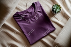 Purple t shirt necklace succulent image Product Image 1