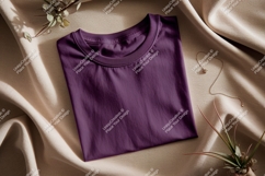 Purple shirt draped fabric jewelry image Product Image 1