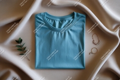 Blue t shirt jewelry plant mockup ring Product Image 1