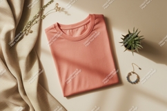 Coral t shirt fabric plant bracelet image Product Image 1
