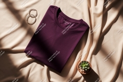 Plum shirt jewelry plant mockup Product Image 1
