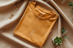 Mustard yellow t shirt jewelry plant clothing Product Image 1