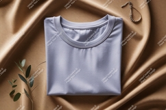 Lavender t shirt draped fabric image Product Image 1
