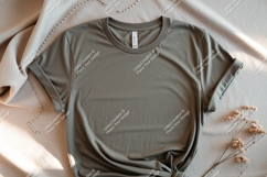 Olive green t shirt mockup image Product Image 1