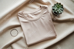 Folded beige t shirt succulent bracelet image Product Image 1