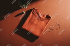 Terracotta shirt necklace plant jewelry Product Image 1