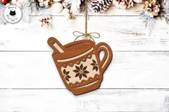 Scandinavian Folk Ornaments | Layered Christmas Decor SVG Product Image 5