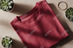 Crimson t shirt succulent jewelry image Product Image 1