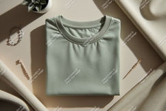 Sage green t shirt mockup image Product Image 1