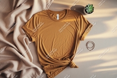 Mustard shirt draped fabric succulent image Product Image 1