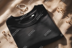 Black shirt jewelry dried flowers clothing Product Image 1