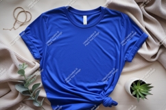 Royal blue t shirt mockup clothing Product Image 1