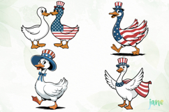 4th Of July Goose SVG PNG Product Image 1