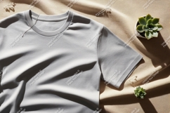 Gray t shirt succulent jewelry plant Product Image 1