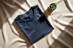 Navy blue t shirt plant jewelry image Product Image 1
