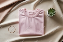 Pink shirt succulent bracelet fabric image Product Image 1