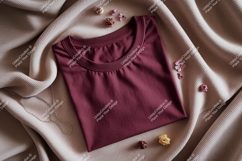 Cream t shirt with succulent plants and jewelry image Product Image 1