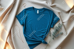 Teal t shirt draped fabric jewelry clothing Product Image 1