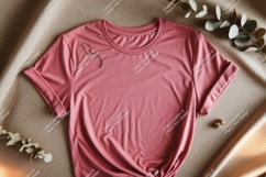 Rose pink tee with jewelry shirt Product Image 1