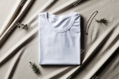White t shirt necklace leaves image Product Image 1