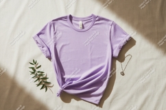 Lavender t shirt necklace leaf t-shirt mockup Product Image 1