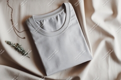 Gray t shirt draped fabric necklace image Product Image 1