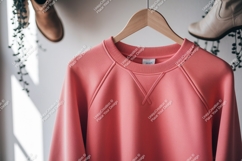 Coral raglan sweatshirt hanging collar hanger Product Image 1