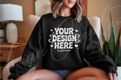 Black Bold Streetwear Sweatshirt Mockup Product Image 1