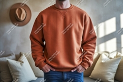 Terracotta sweatshirt casual wear clothing Product Image 1