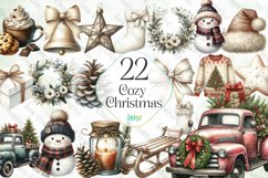 Cozy Christmas Sublimation Clipart Product Image 1