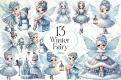Winter Fairy Sublimation Clipart Product Image 1