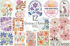 Abstract Flower SVG Sublimation Bundle Product Image 1