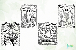 Halloween Coquette Frame SVG PNG Product Image 1
