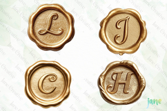 Gold Wax Stamp Letter Clipart Product Image 1