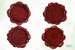 Red Wax Stamp Letter Clipart Product Image 1