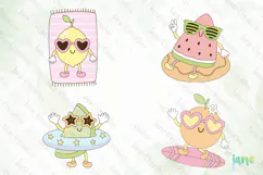 Retro Summer Pool Party SVG PNG Clipart Product Image 1