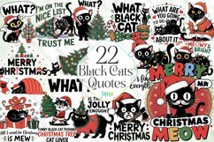 Black Cats Quotes Sublimation Clipart Product Image 1