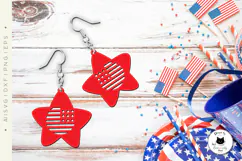 4th Of July Patriotic Earrings Laser Cut Designs Product Image 4
