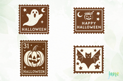 Halloween Postage Stamp SVG Product Image 1