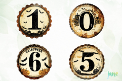 Retro Halloween Letter Clipart Product Image 1