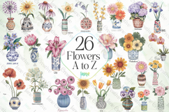 Flowers A to Z Bundle Clipart Product Image 1